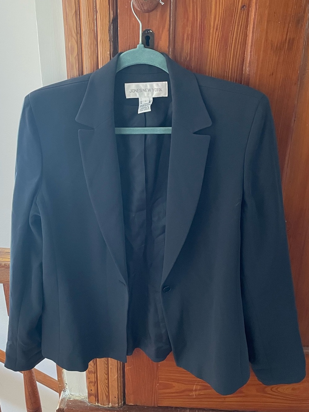 Jones New York Blue Women's Single-Button Blazer